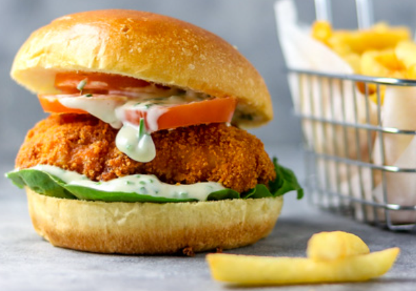 Fish Burger/ Hamburger au Poisson 